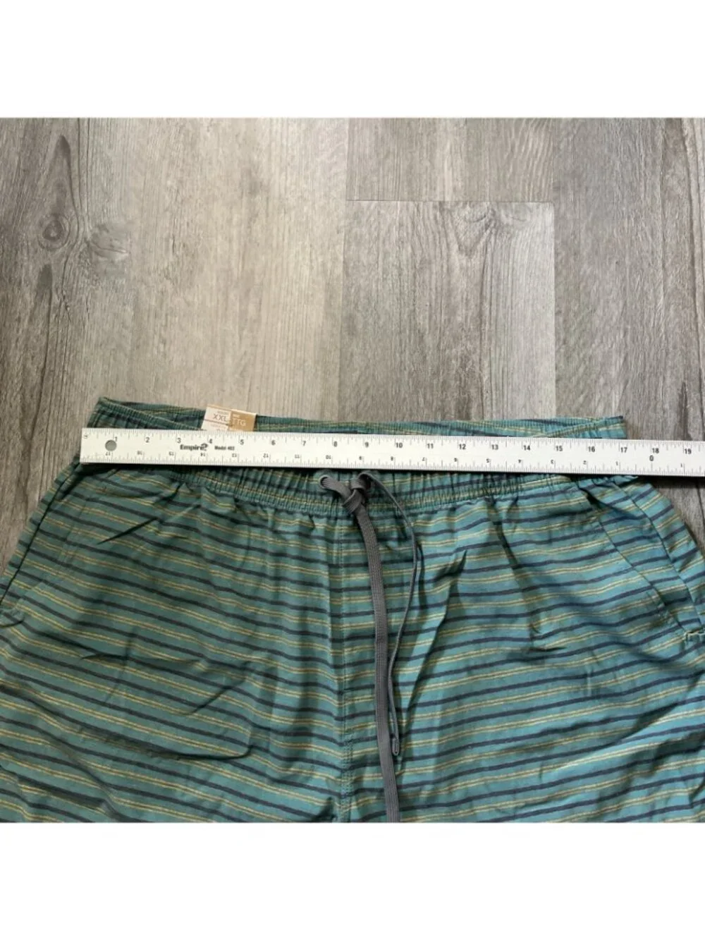 Prana Swim Shorts Mens XXL Green Stripe 8